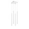 Z-Lite Forest 4 Light Island/Billiard, Chrome & Matte White 917MP24-WH-LED-4SCH - alternate 3